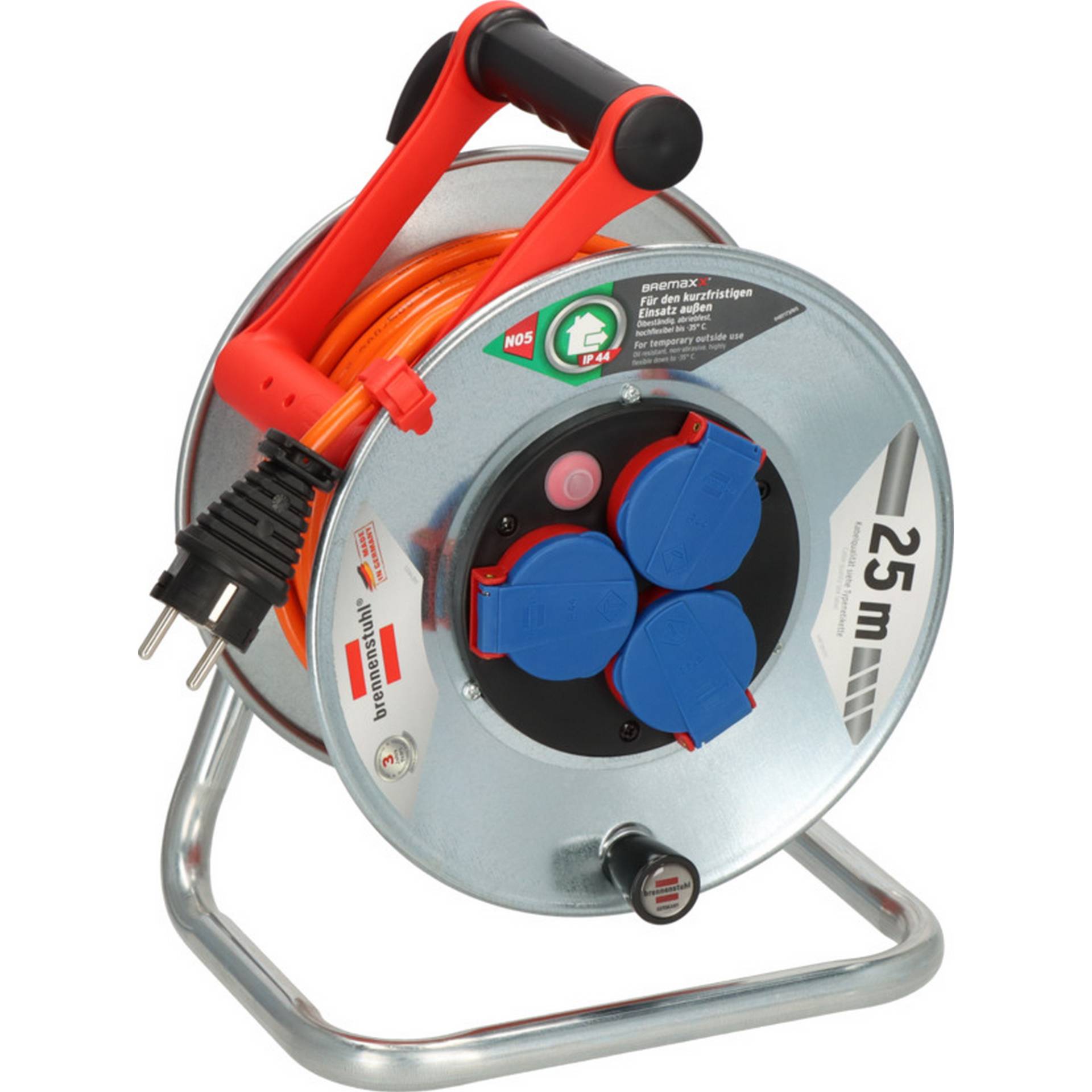 Brennenstuhl Kabeltrommel AT-N05V3V3-F 3G1,5 silbern/orange 25 m Brennenstuhl Kabeltrommel AT-N05V3V3-F 3G1,5 silbern/orange 25 m von Brennenstuhl