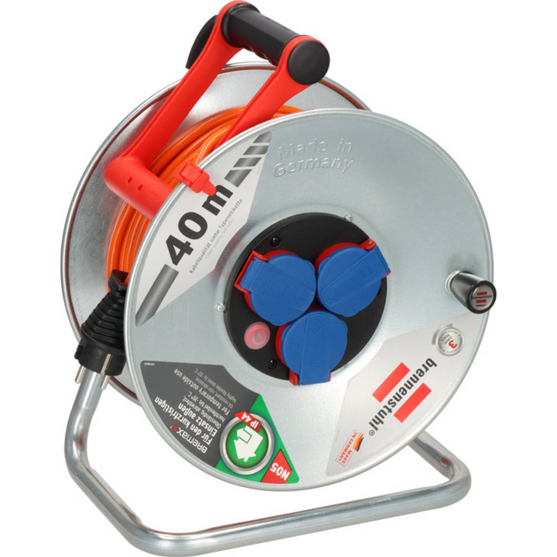 Brennenstuhl Kabeltrommel AT-N05V3V3-F 3G1,5 silbern/orange 40 m Brennenstuhl Kabeltrommel AT-N05V3V3-F 3G1,5 silbern/orange 40 m von Brennenstuhl