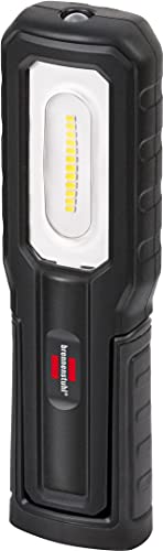 Brennenstuhl LED Akku Handleuchte HL 700 A/LED Arbeitsleuchte für außen IP54 (700+100lm, inklusive USB-Ladekabel, bis zu 10h Leuchtdauer, LED Taschenlampe mit Magneten und Haken) von Brennenstuhl