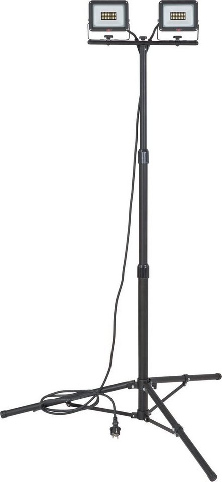 Brennenstuhl LED Baustrahler JARO 6060 T, LED fest integriert, LED Arbeitsstrahler mit höhenverstellbarem Stativ von Brennenstuhl