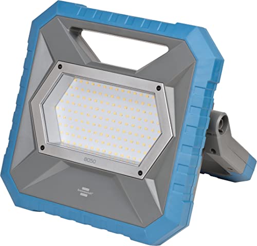 Brennenstuhl LED Hybrid Baustrahler BS 8050 MH (Kompatibel zum Bosch Professional 18V Akku System, Akku- und Netzbetrieb, 80W, 5m Kabel, 7900lm, dimmbar, BGI608 K2, ohne Akku, Engineered in Germany) von Brennenstuhl