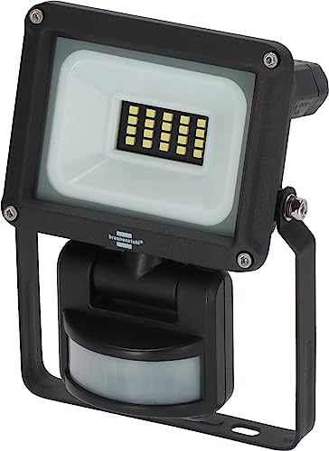 Brennenstuhl LED Strahler JARO 1060 P (LED Wandstrahler für außen IP65, 10W, 1150lm, 6500K, mit Bewegungsmelder und Dämmerungssensor) von Brennenstuhl