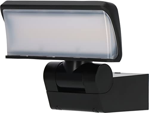 Brennenstuhl LED Strahler WS 2050 S/LED Außenstrahler 20W (1680lm, IP44, 3000K, warmweiße Lichtfarbe, Strahlerkopf horizontal und vertikal schwenkbar) schwarz von Brennenstuhl