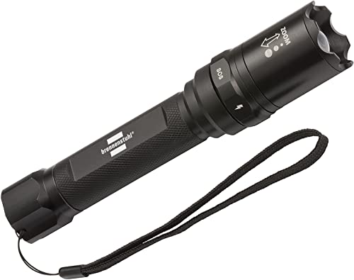 Brennenstuhl LuxPremium Akku-Fokus-Selektor-LED-Taschenlampe TL 400 AFS IP44 / Aufladbare Taschenleuchte mit CREE-LED (430 lm, 215 m, fokussierbar, max. 13 h, inkl. USB-Ladekabel) von Brennenstuhl