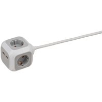 Brennenstuhl Mehrfachsteckdose "ALEA-Power USB-Charger", 4-fach, (USB-Anschluss Kabellänge 1,4 m), Steckdosenwürfel von Brennenstuhl