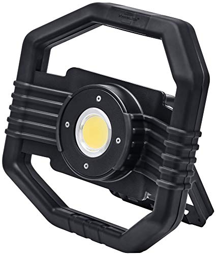 Brennenstuhl Mobiler Hybrid LED Arbeitsstrahler DARGO/LED Baustrahler für außen (LED Arbeitsleuchte 50W mit wahlweise Akku- oder Netzbetrieb, automatische Umschalt-Funktion, IP65, inkl. Powerbank) von Brennenstuhl