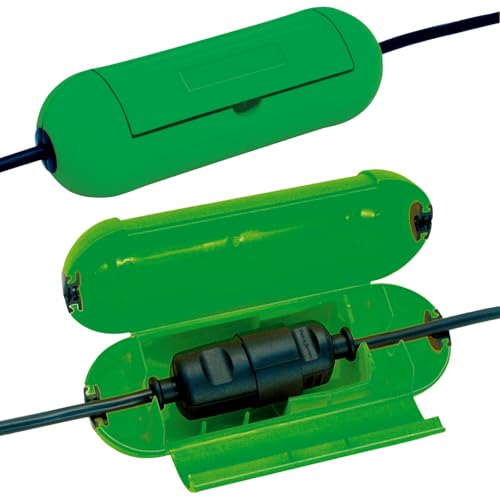 Brennenstuhl Safe-Box/Schutzbox für Verlängerungskabel (Schutzkapsel für Kabel, für die Verwendung im Innenbereich) grün von Brennenstuhl