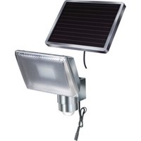 Solar LED-Strahler SOL 80 ALU IP44 mit Infrarot-Bewegungsmelder 8xLED 0,5W 350lm Kabellänge 4,75m Farbe ALU von Brennenstuhl