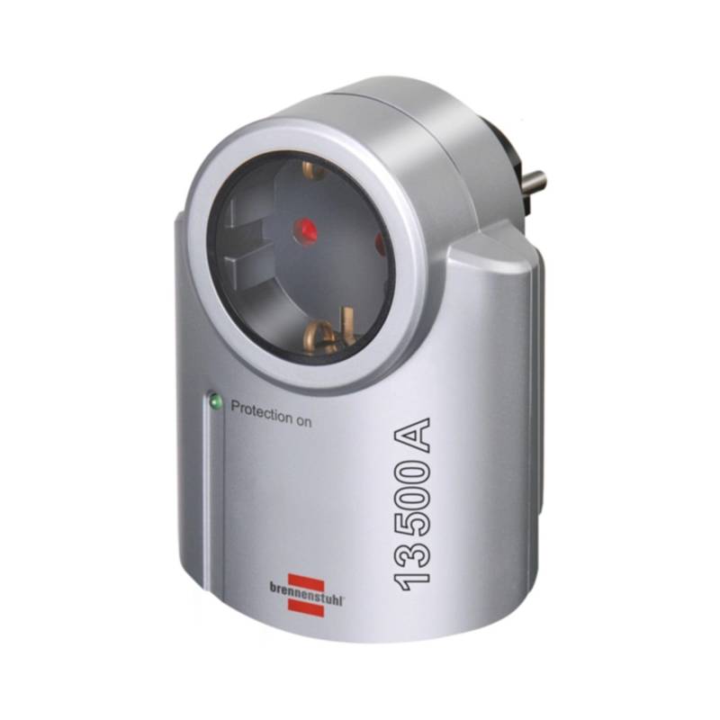 Brennenstuhl Steckdosenadapter Primera-Line Überspannungsschutz Silber-schwarz von Brennenstuhl