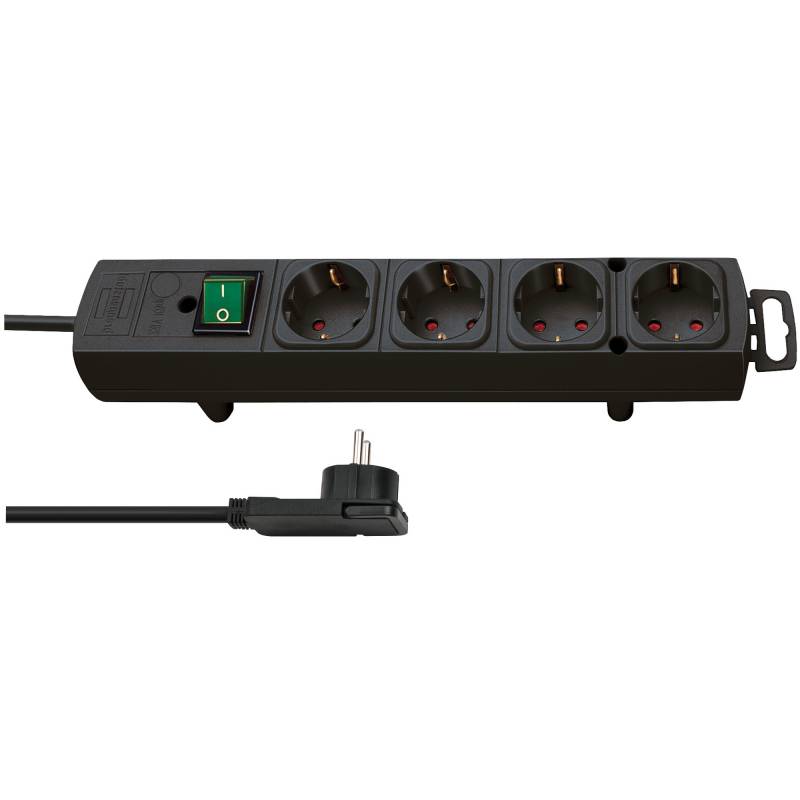 Brennenstuhl Steckdosenleiste 'Comfort-Line' schwarz 4-fach 2 m von Brennenstuhl