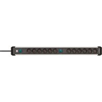 Brennenstuhl Steckdosenleiste "Premium-Alu-Line", 12-fach, (Kabellänge 3 m), mit 2 Schaltern von Brennenstuhl