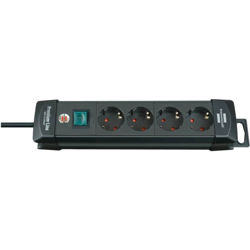 Brennenstuhl Steckdosenleiste Premium-Line 4-fach mit Schalter Schwarz 1,8 m von Brennenstuhl
