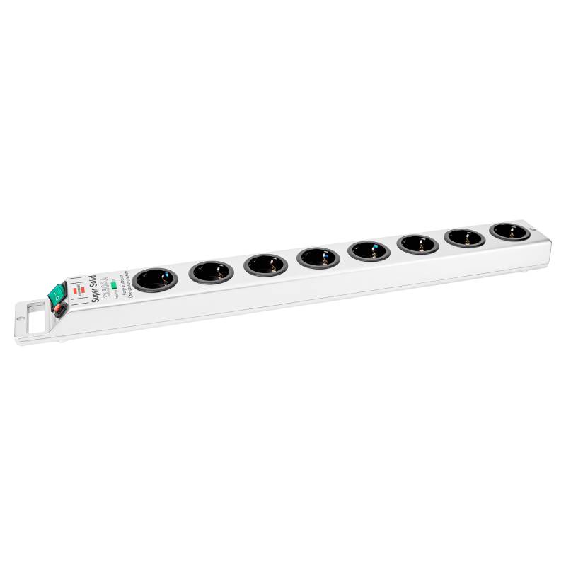 Brennenstuhl Steckdosenleiste 'Super Solid' 8-fach silbern 2,5 m von Brennenstuhl
