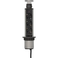 Brennenstuhl Steckdosenleiste "Tower Power", 3-fach, (Kabellänge 2 m), komplett in Tischplatte versenkbar von Brennenstuhl