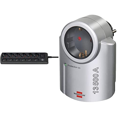 Brennenstuhl Steckdosenleiste einzeln schaltbar 6-Fach mit 2-poligen Schaltern schwarz & Primera-Line, Steckdosenadapter mit Überspannungsschutz Silber/schwarz Brennenstuhl Steckdosenleiste einzeln schaltbar 6-Fach mit 2-poligen Schaltern schwarz & Primera-Line, Steckdosenadapter mit Überspannungsschutz Silber/schwarz von Brennenstuhl