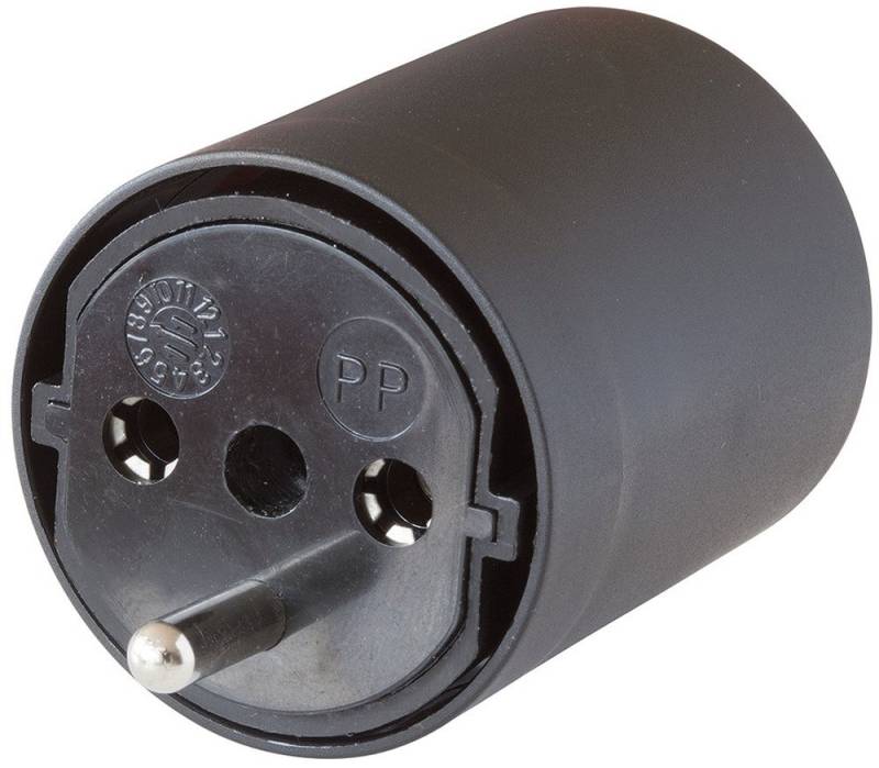 Brennenstuhl Stuhl 10er Pack BRENNENSTUHL 1081592404 FIX-Adapter DE auf CH schwarz 230V 3 von Brennenstuhl