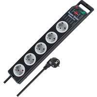 Super-Solid-Line Steckdosenleiste 5-fach schwarz 2,5m H05VV-F 3G1,5 Super-Solid-Line Steckdosenleiste 5-fach schwarz 2,5m H05VV-F 3G1,5 von Brennenstuhl