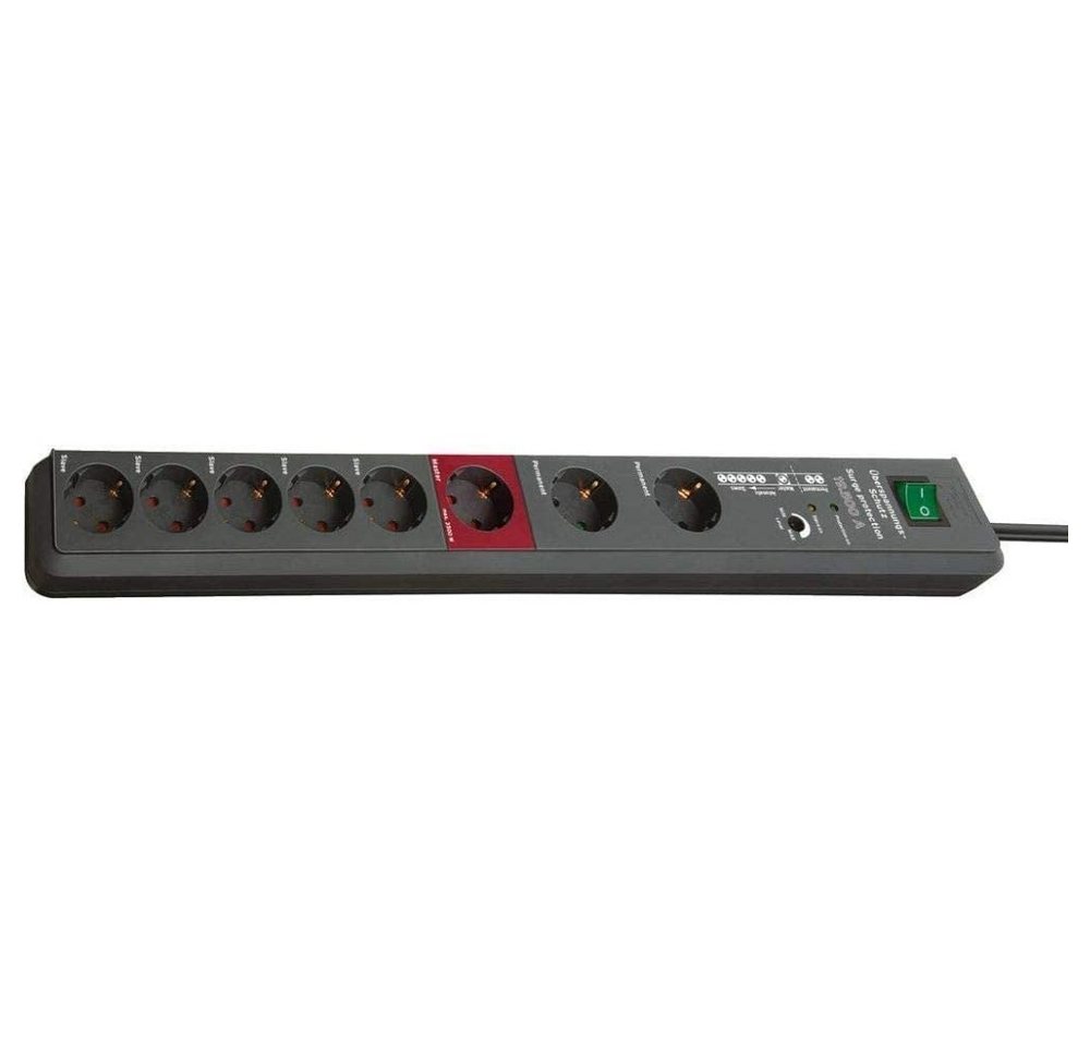 Brennenstuhl ÜSS Secure-Tec Automatik - 8-fach Steckdosenleiste - grau Mehrfachsteckdose Brennenstuhl ÜSS Secure-Tec Automatik - 8-fach Steckdosenleiste - grau Mehrfachsteckdose von Brennenstuhl