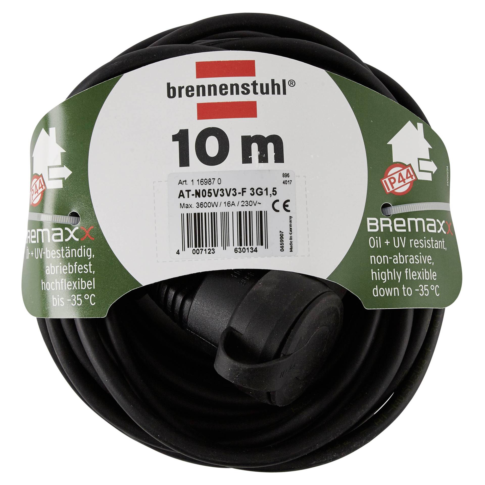 Brennenstuhl Verlängerung 10 m 3600 W hochflexibel Brennenstuhl Verlängerung 10 m 3600 W hochflexibel von Brennenstuhl
