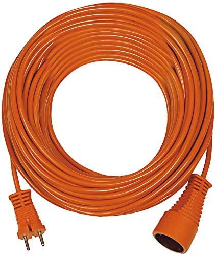 Brennenstuhl Verlängerungskabel H05VV-F 2 x 1,5 orange, Orange, 1162301 von Brennenstuhl