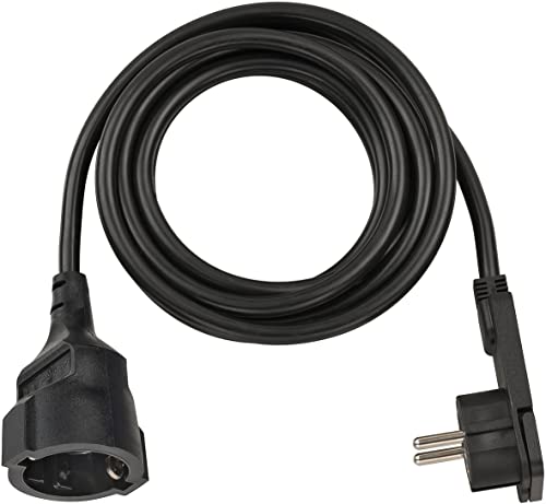 Brennenstuhl Qualitäts-Kunststoff-Verlängerungskabel mit Flachstecker (Verlängerungskabel flach für innen mit 3m Kabel) schwarz Brennenstuhl Qualitäts-Kunststoff-Verlängerungskabel mit Flachstecker (Verlängerungskabel flach für innen mit 3m Kabel) schwarz von Brennenstuhl