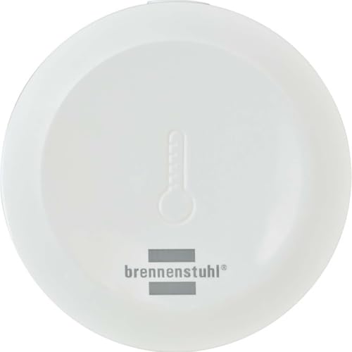 Brennenstuhl Connect Zigbee Temperatur- und Feuchtigkeitssensor TFS CZ 01 (smartes Temperatur- und Feuchtigkeitsmessgerät, Benachrichtigung aufs Handy, Smart Home, intelligente Szenen, kostenlose App) von Brennenstuhl