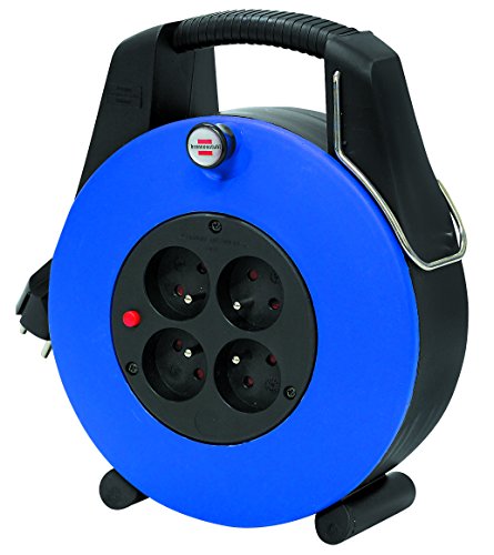 Brennenstuhl confort-line cl-xl Kabeltrommel H05VV-F 3 G1,0, blau, 1102931 von Brennenstuhl