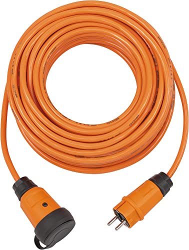 Brennenstuhl professionalLINE Verlängerungskabel VQ 2100 IP44 (25m Kabel in orange H07BQ-F 3G1,5, Baustelleneinsatz und ständiger Einsatz im Freien, BGI 608, Made in Germany) von Brennenstuhl