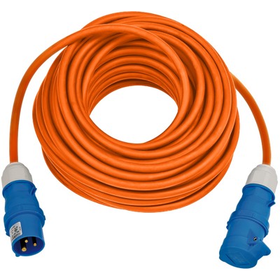 Camping-/Maritim CEE Verlängerungskabel IP44 25m H07RN-F 3G2,5 orange CEE 230V/16A Stecker und Kupplung von Brennenstuhl