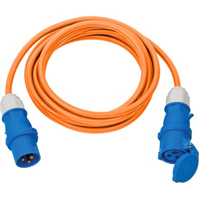 Camping-/Maritim CEE Verlängerungskabel IP44 5m H07RN-F 3G2,5 orange CEE 230V/16A Stecker und Kupplung von Brennenstuhl
