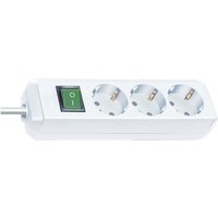Eco-Line mit Schalter 3-fach weiß 3m - Brennenstuhl von Brennenstuhl