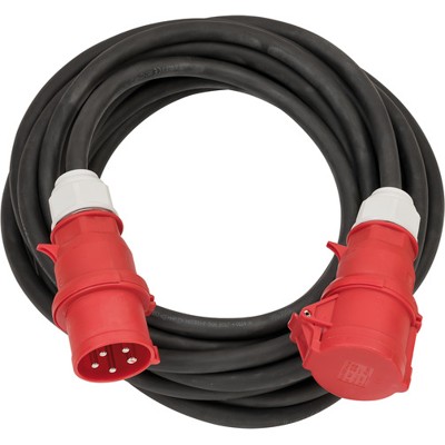 Professional CEE Verlängerungskabel IP44 10m schwarz H07RN-F 5G6,0 5-polig 400V/32A von Brennenstuhl