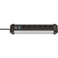 brennenstuhl Steckdosenleiste mit Schalter Premium-Alu-Line  3 m von Brennenstuhl