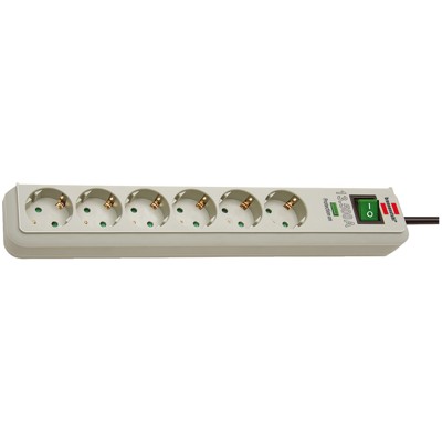 Steckdosenleiste Eco-Line 1159750015 6-fach grau von Brennenstuhl