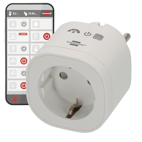 Brennenstuhl Connect WiFi Steckdose WAE 3600 XS01 mit Energiemessung (Smarte Steckdose 2.4 GHz kompatibel mit Alexa und Google Assistant, Matter, smart Plug mit Zeitschaltuhr, kostenlose App) Brennenstuhl Connect WiFi Steckdose WAE 3600 XS01 mit Energiemessung (Smarte Steckdose 2.4 GHz kompatibel mit Alexa und Google Assistant, Matter, smart Plug mit Zeitschaltuhr, kostenlose App) von Brennenstuhl
