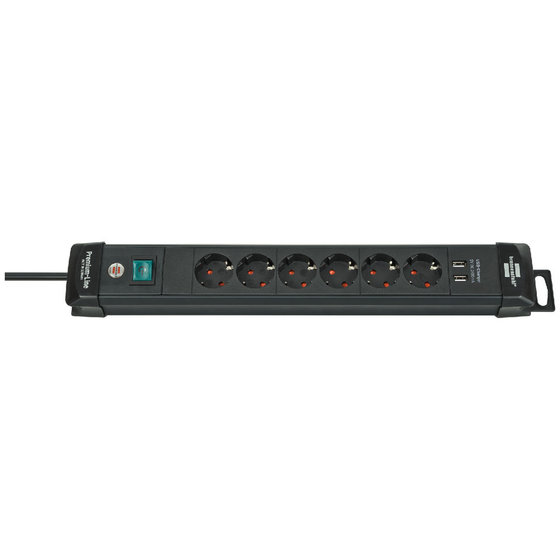 brennenstuhl® - Steckdosenleiste USB 6fach H05VV-F3G1,5 von Brennenstuhl