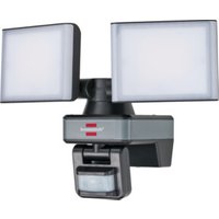 brennenstuhl®Connect WiFi LED Duo Strahler mit Bewegungsmelder WFD 3050 P / LED Wandstrahler 30W für außen IP54 steuerbar per kostenloser App von Brennenstuhl