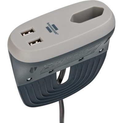 brennenstuhl®estilo Sofa-Steckdose mit Ladefunktion 1xEuro-Steckdose und 2xUSB-Charger anthrazit/grau von Brennenstuhl