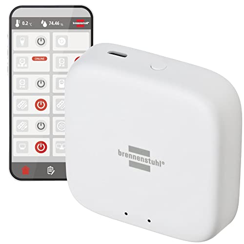 Brennenstuhl Connect Zigbee Gateway GWY CZ 01 (Zigbee Bridge für die Steuerung von Zigbee Smart Home Geräten von Brennenstuhl) Weiß von Brennenstuhl