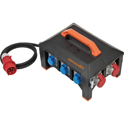 professionalLINE Gummi-Stromverteiler BSV 5-32A FI 2m H07RN-F 5G6,0 CEE32A+2x16A, 6x230V von Brennenstuhl