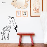 Giraffe Metall Wandkunst, Freies Mädchen Kunst, Wandschild, Wanddekoration, Spielzimmer Kinder Geschenk Nnwborn von BrentMetalArt