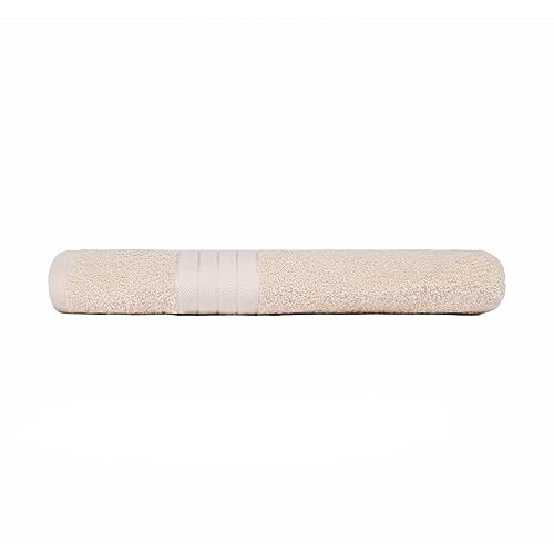 Brentfords Badetuch, 100% Baumwolle, extra groß, super saugfähig, schnell trocknend, Jumbo Badetuch, Handtuch, Beige, 90 x 150 cm von Brentfords