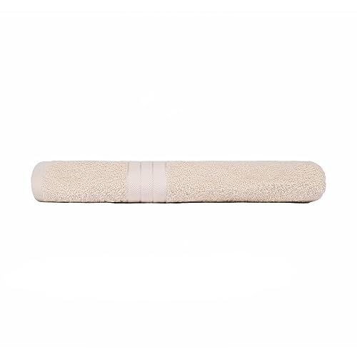 Brentfords Badetücher, 100% Baumwolle, große Badetücher, super saugfähig, schnell trocknend, Duschtuch, Badetuch, Beige, 70 x 115 cm von Brentfords