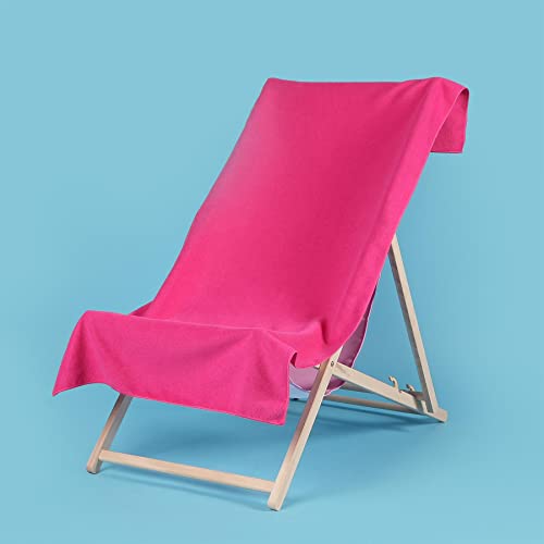 Brentfords Großes Mikrofaser-Strandtuch für Mädchen, schnell trocknend, Badezimmer, Pool, Urlaub, Herren, Damen, saugfähig, 71 x 152 cm, Rosa von Brentfords