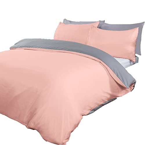 Brentfords King, 100 Prozent Pflegeleichte Polyester-mikrofaser, Blush Pink Grau, Size Einheitsgröße von Brentfords