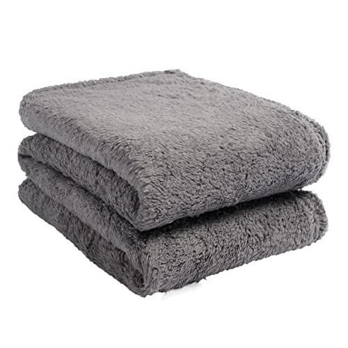 Brentfords Teddy Fleece-Überwurf, 200 x 240 cm, Grau 200 x 240 m von Brentfords