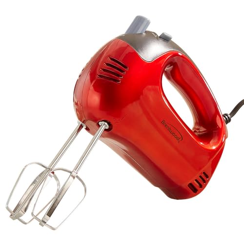 Brentwood hm-46 5-Gang Ton Farbe Hand Mixer, rot von Brentwood