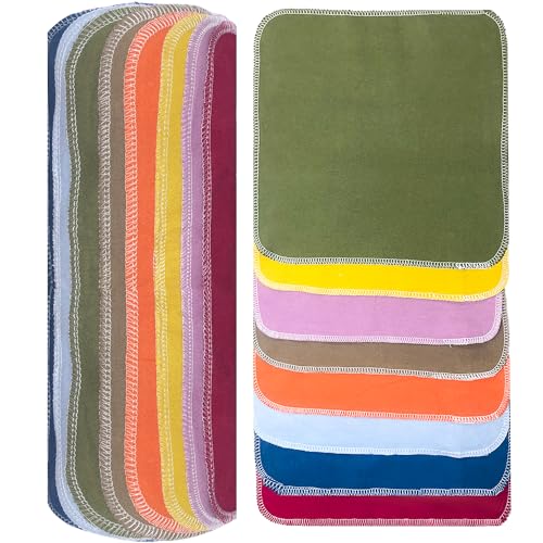 BreodyEco Wiederverwendbare Papierhandtücher-Rolle – 30 Stück, Jumbo-Papierhandtücher, groß, papierlos, 2-seitig, Baumwolle, Flanell, waschbar, Handtücher, weniger Reinigungstuch, Servietten von BreodyEco