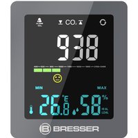 BRESSER CO² Luftqualitätsmonitor Smile grau von Bresser