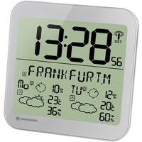 Bresser® MyTime Meteotime LCD Wetter-Wanduhr silber von Bresser